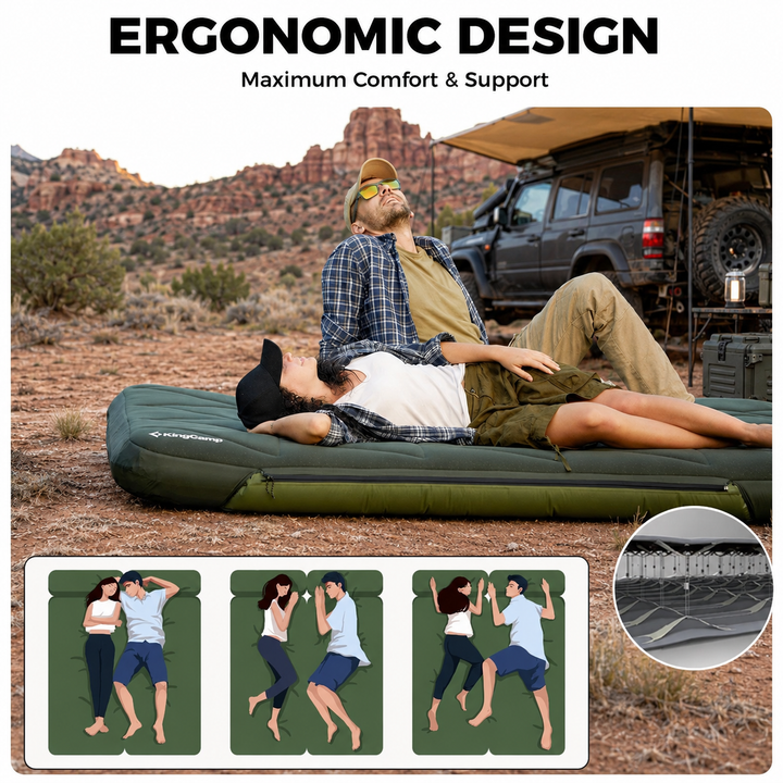 KingCamp GORGEOUS DOUBLE 17 Double Air Pad with Removable Cover