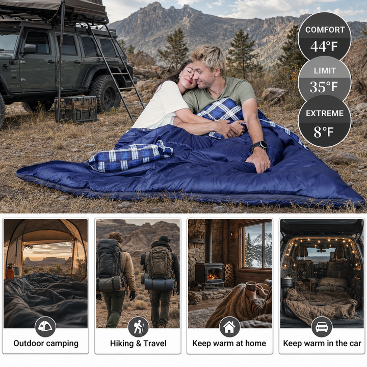 KingCamp 35F 3-Season Double Sleeping Bag
