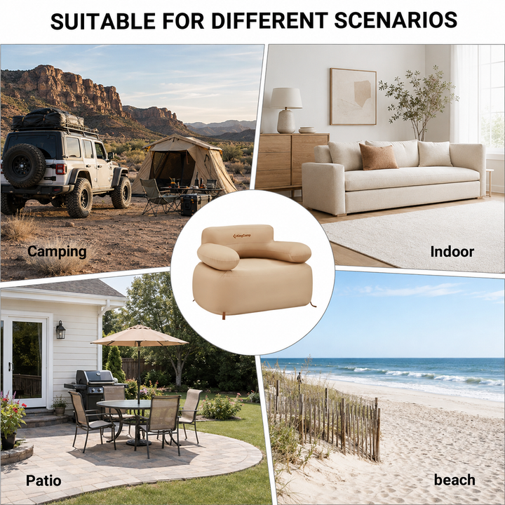KingCamp Premium Single Inflatable Sofa Set