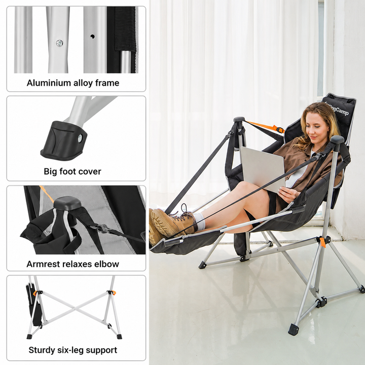 KingCamp ORCHID C20 Hammock Chair with Footrest