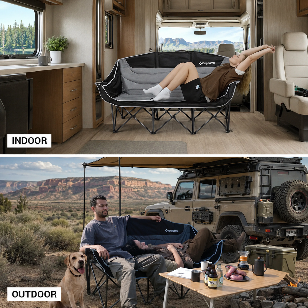 KingCamp CANNA C30 3-Person Family Camp Sofa