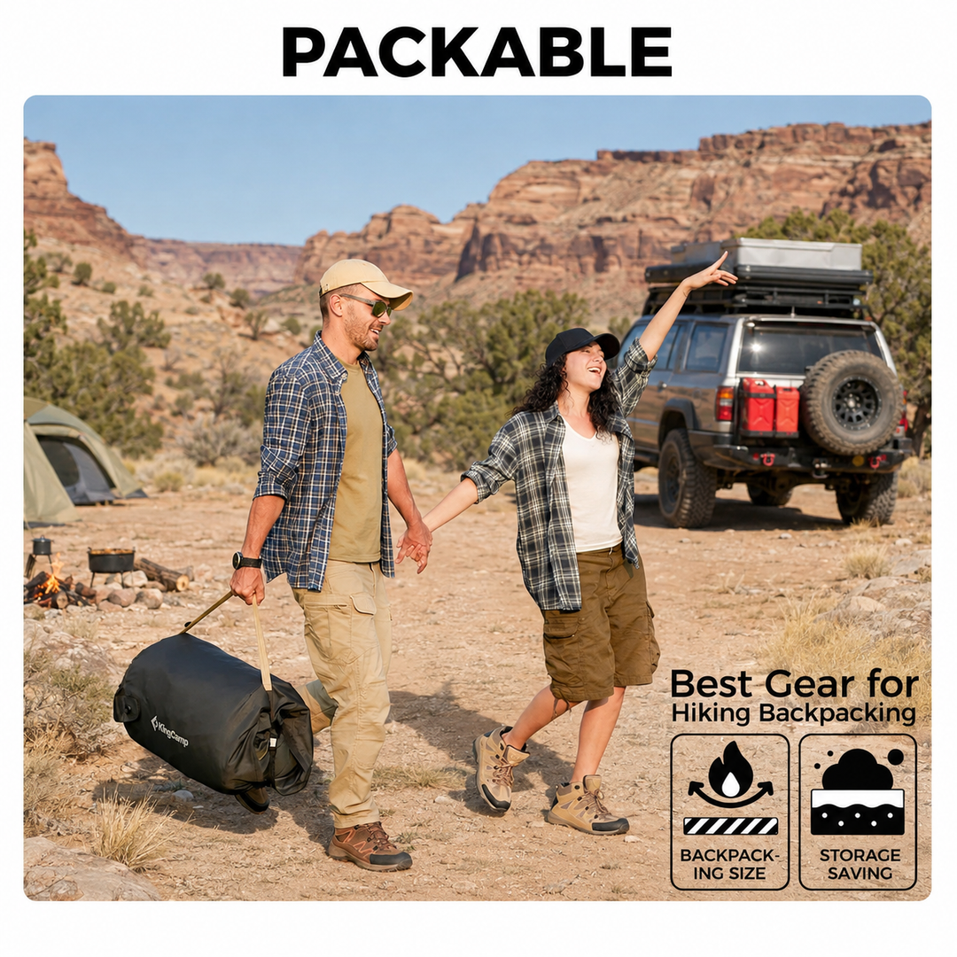 KingCamp GORGEOUS DOUBLE 17 Double Air Pad with Removable Cover