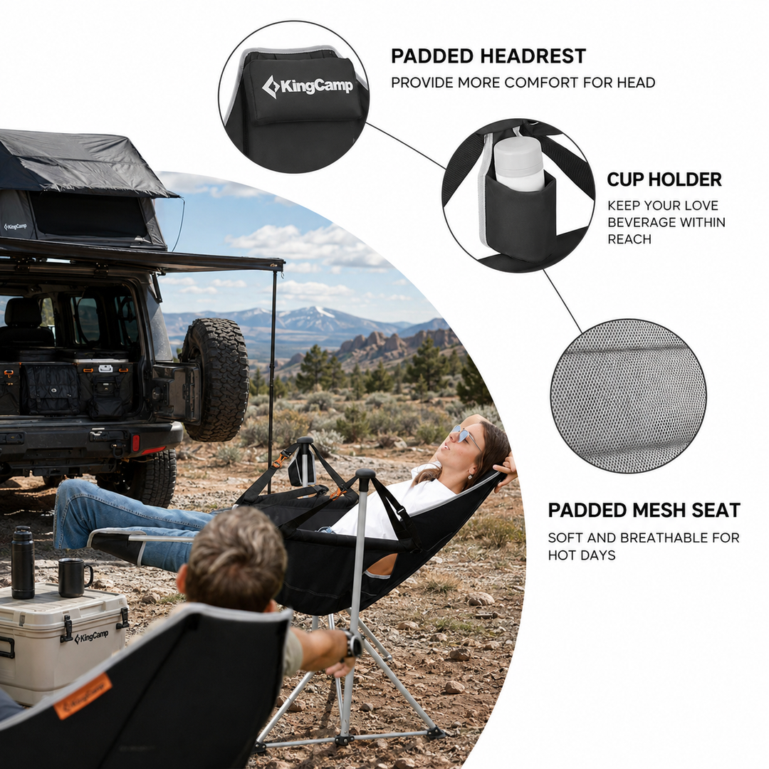 KingCamp ORCHID C20 Hammock Chair with Footrest