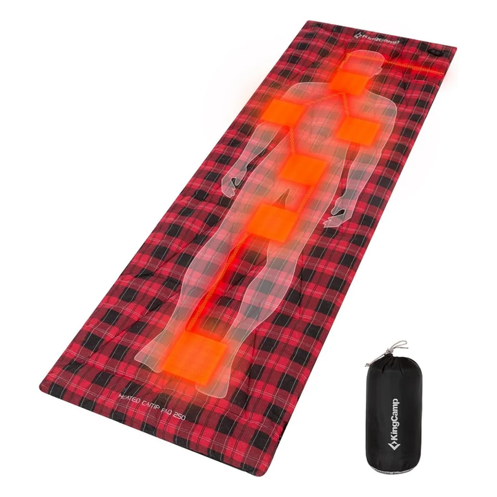 KingCamp 6-Zone Heated Sleeping Bag Liner & Cot Mat