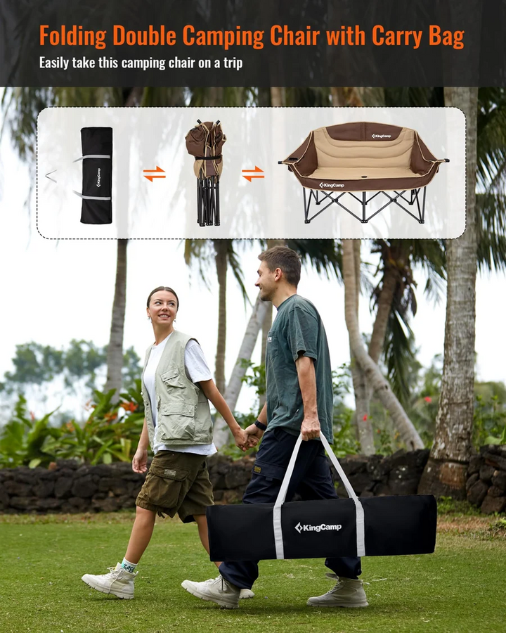 KingCamp CANNA C20 PLUS Oversized Double Camping Loveseat