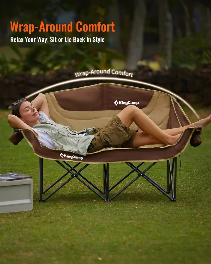 KingCamp CANNA C20 PLUS Oversized Double Camping Loveseat