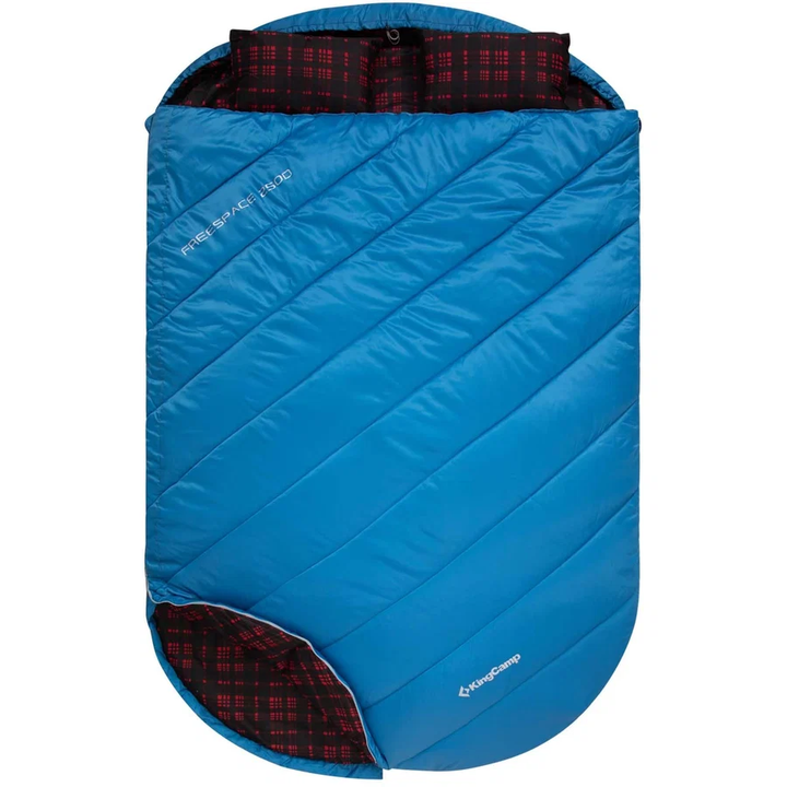 KingCamp FREESPACE 250D Flannel-Lined Double Sleeping Bag