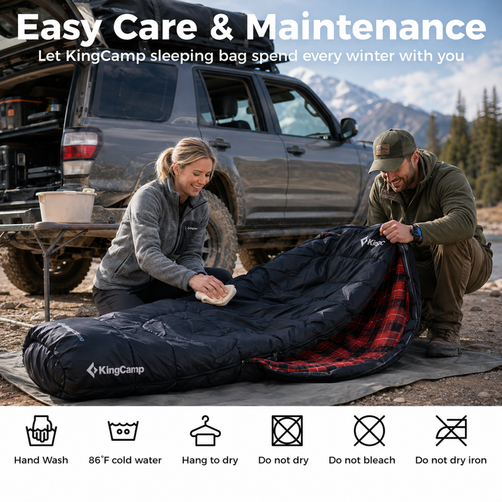 KingCamp FREESPACE HEATING 250 Extra-Wide Heated Sleeping Bag