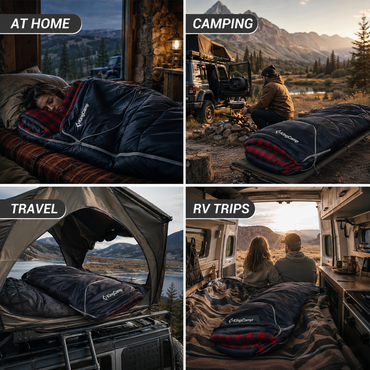 KingCamp FREESPACE HEATING 250 Extra-Wide Heated Sleeping Bag