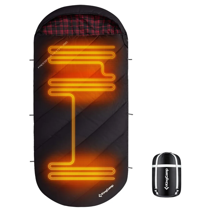 KingCamp FREESPACE HEATING 250 Extra-Wide Heated Sleeping Bag