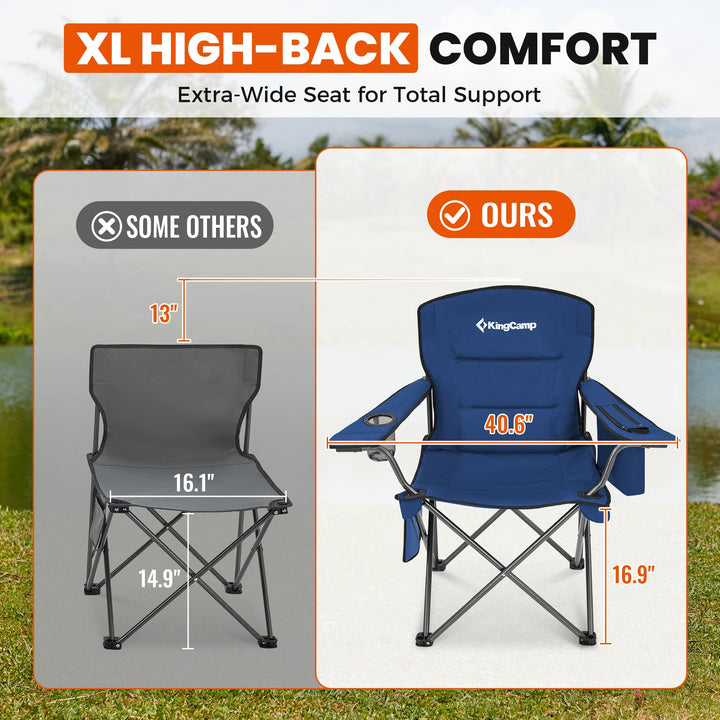 Extra-wide high-back seat