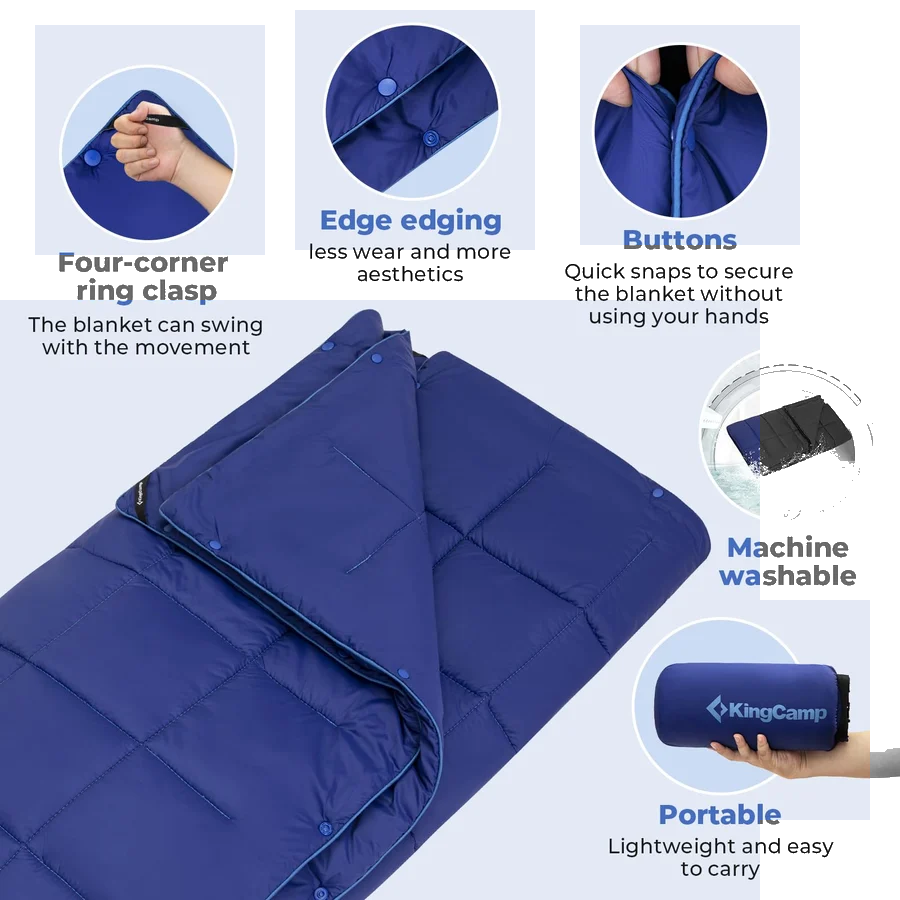 KingCamp BLANKET SMART 150 Convertible Camping Blanket