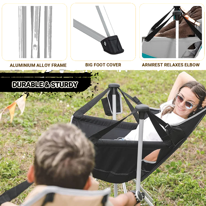 KingCamp Hammock Rocking Camp Chair — Freestanding, No Trees Required