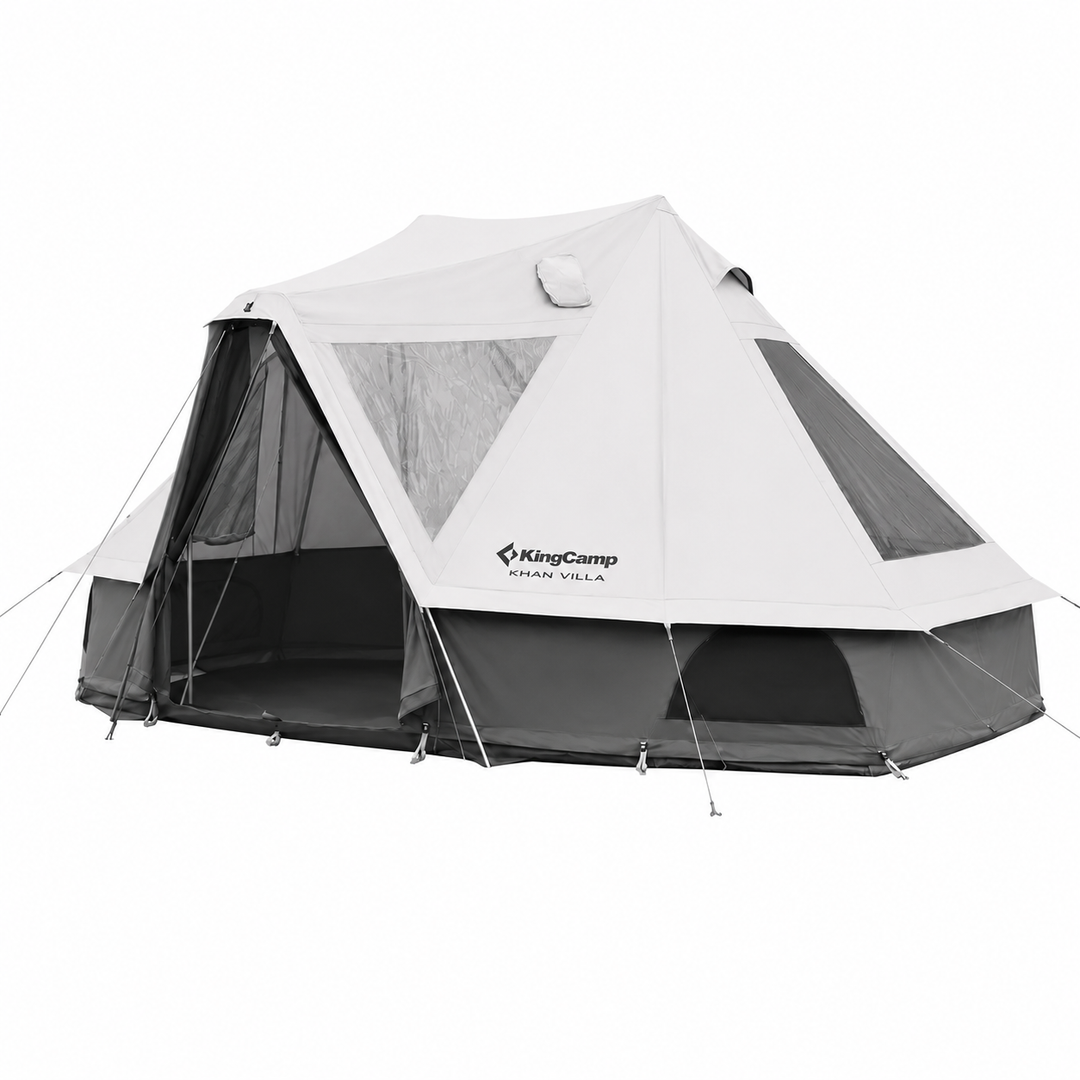 KingCamp KHAN VILLA 15FT TC Canvas Glamping Tent with Stove Jack