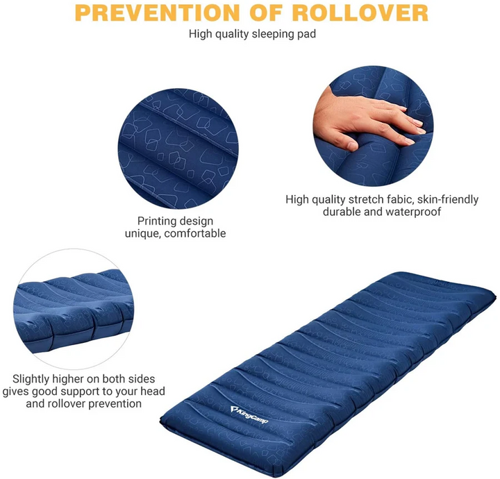 KingCamp Lightweight 3.9" Thick Insulated Air Pad — Single