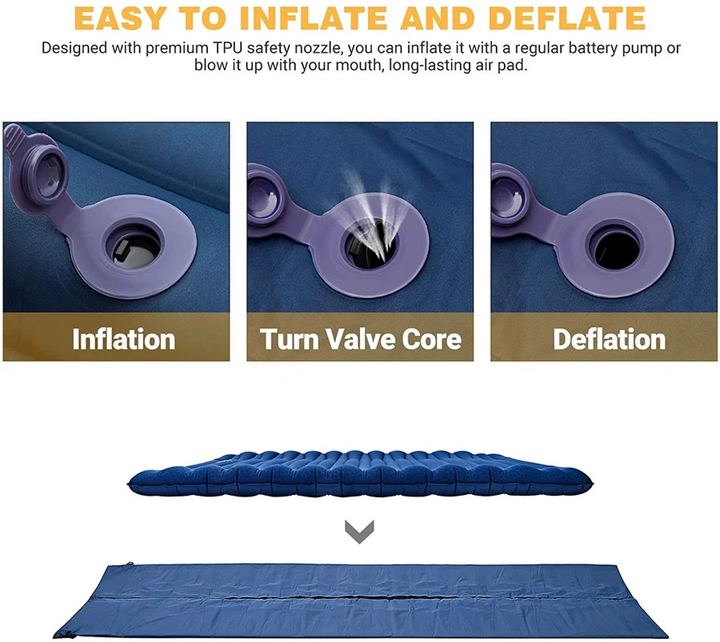 KingCamp Lightweight 3.9" Thick Insulated Air Pad — Single