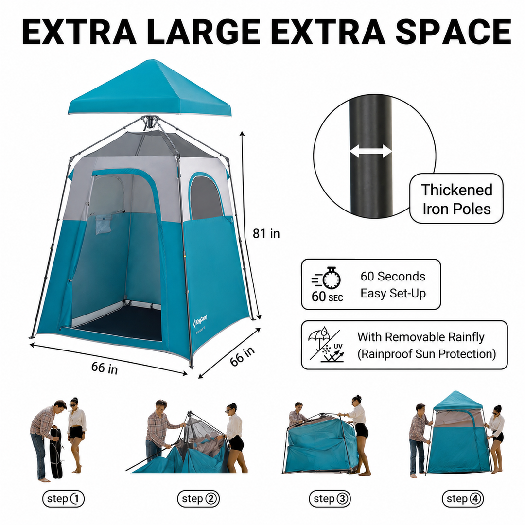 KingCamp MARASUSA Q Pop-Up Shower & Privacy Tent