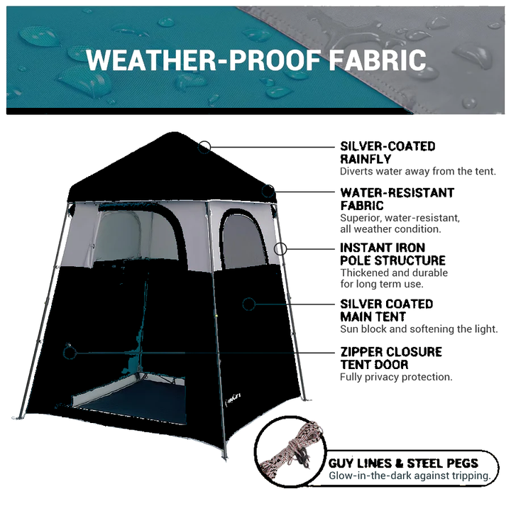 KingCamp MARASUSA Q Pop-Up Shower & Privacy Tent
