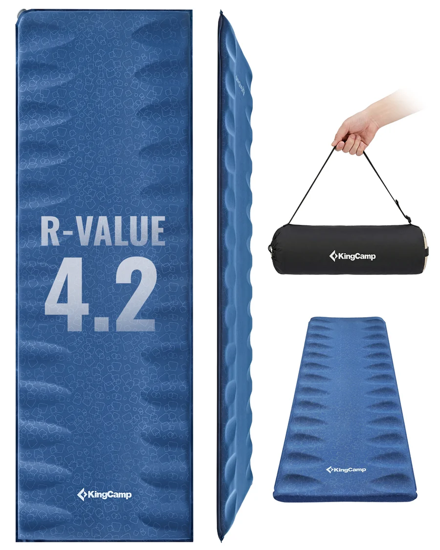 KingCamp PARADOX 5 Self-Inflating Sleeping Pad — R-Value 4.2