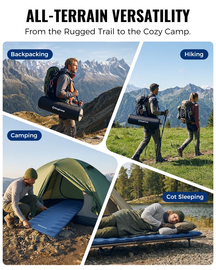KingCamp PARADOX 5 Self-Inflating Sleeping Pad — R-Value 4.2