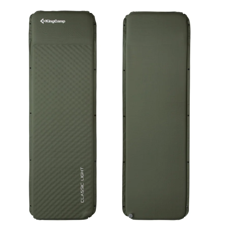 KingCamp Self-Inflating Sleeping Pad with Built-In Pillow — L