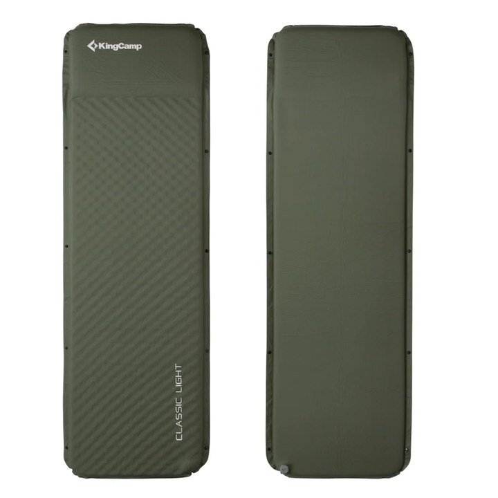 KingCamp Self-Inflating Sleeping Pad with Built-In Pillow — L