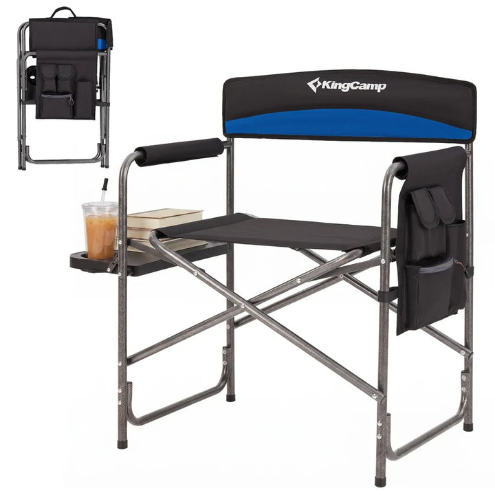 KingCamp ASH B10 Heavy Duty Director's Chair with Side Table