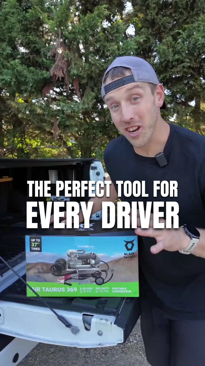 Owner review: airing four tires back up with the Black Taurus 369 air compressor