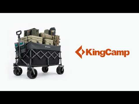 KingCamp TrailMate S6 Compact Folding Wagon — 150L, 330 lb Capacity