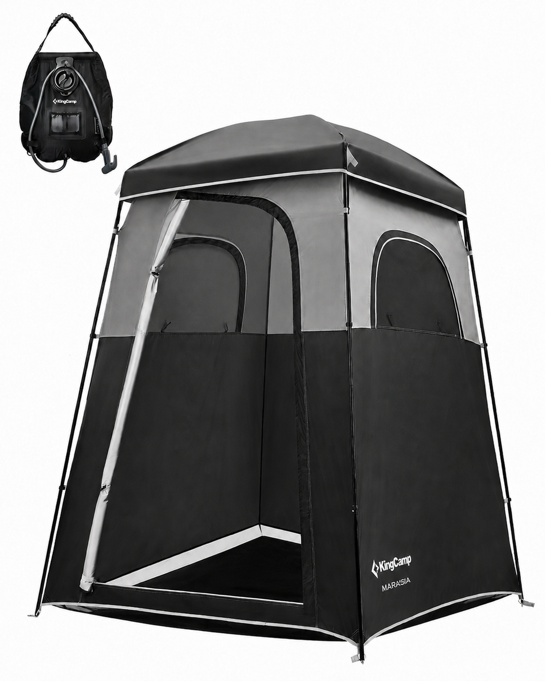 KingCamp Shower Tent with 20L Solar Shower Set
